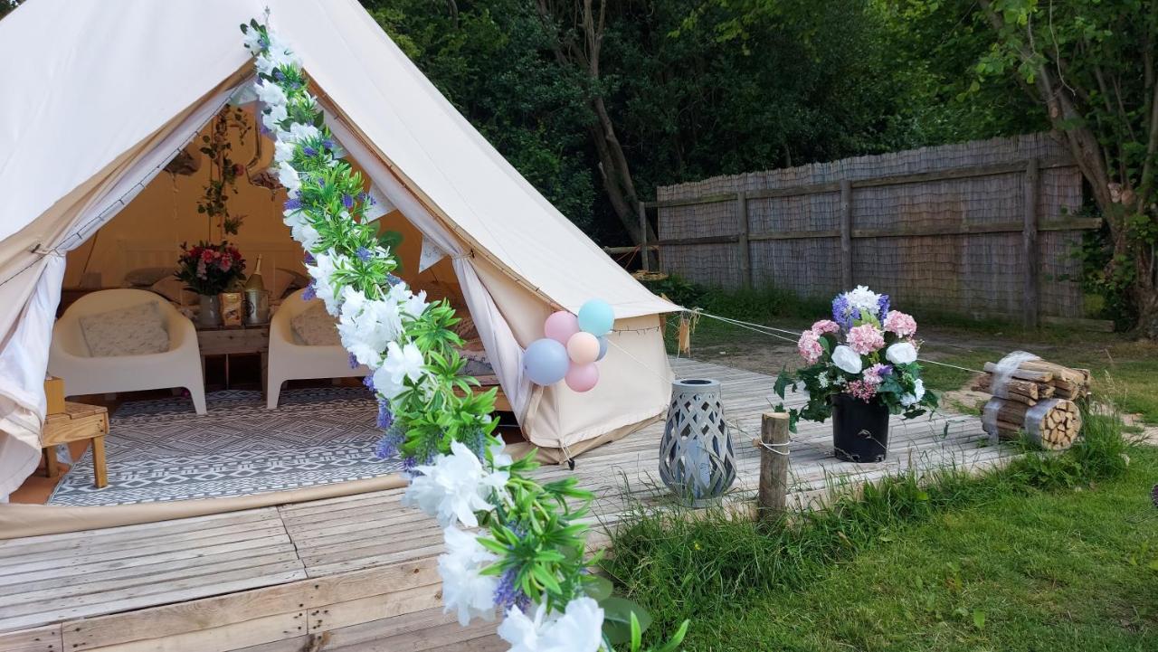 Hopgarden Glamping - Luxury 6M Bell Tent Wadhurst Exterior foto